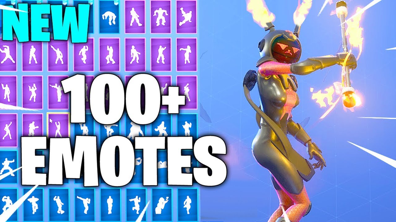 EVIL GEMINI Fortnite with 100+ EMOTES DANCES SHOWCASE