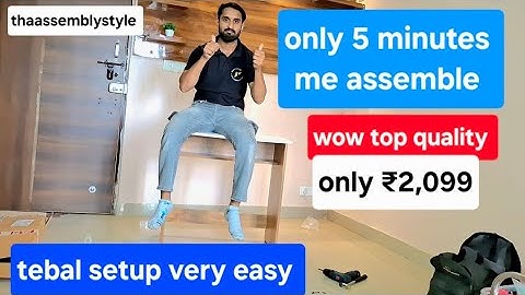 ABOUT SPACE Study Table Assembly | Office Desk with Storage Shelf | Easy DIY Setup for Home & Office