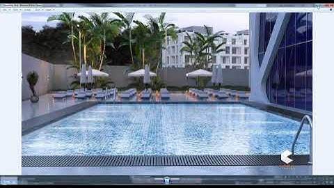 Realistic Swimming Pool in Vray for 3ds Max