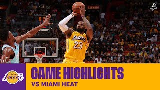 HIGHLIGHTS | LeBron James (28 pts, 12 ast, 9 reb) vs. Miami Heat (12\/13\/19)