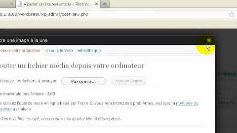 Gestion des articles avec Wordpress