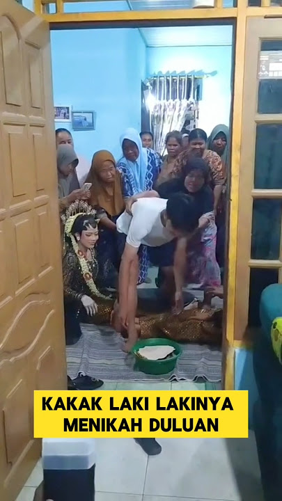 tradisi unik ketika adik menikah duluan melangkahi kakak nya ‼️ #unik #tradisi #nikah #adikkakak