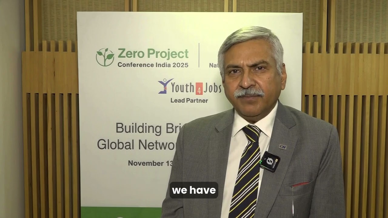 Sunil Misra - CEO CII Foundation at the Zero Project Conference India 2025