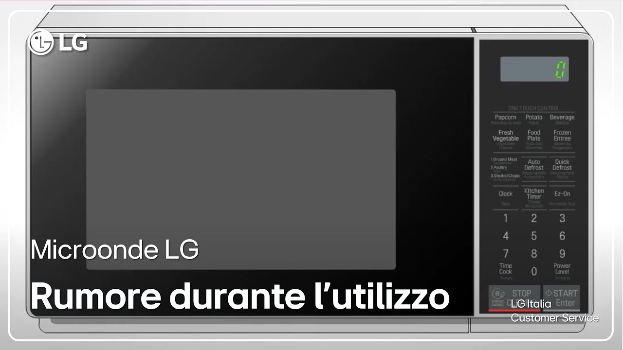Microonde LG | Si sente rumore durante il funzionamento del prodotto -  YouTube
