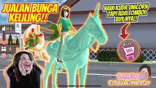 JADI PENJUAL BUNGA KELILING CANTIK NAIK UNICORN!! LAKU KERAS!! SAKURA SCHOOL SIMULATOR - PART 132