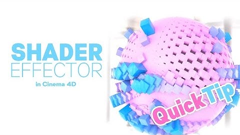Shader Effector in cinema4D