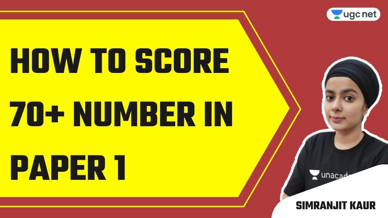 NTA UGC NET 2021 | How to Score 70+ Number in Paper -1 | by Simranjit ...