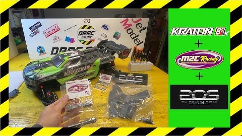 ARRMA Kraton 8S, Assembly M2C Hinge Pins front/rear and POS Racing Bumper ( DRRC Stunt )