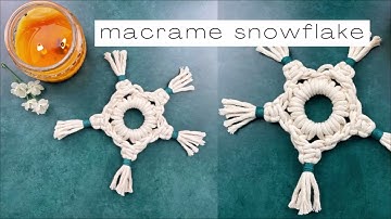 Macrame Snowflake / Star Tutorial | Christmas Ornament