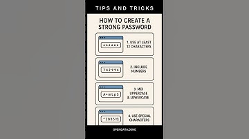 Tips & Tricks - How to create a strong password