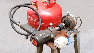Making a Simple Steam Power Generator using Gas Bottle