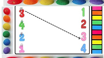 Match 123 numbers with pictures | class lkg ukg math worksheet for kids| @AKidsTV23