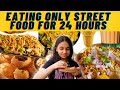 I ate only street food for 24 hours gone crazylearnwithpriyanshi