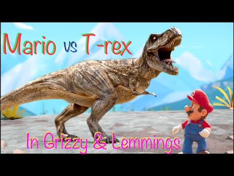 Mario Vs T-Rex