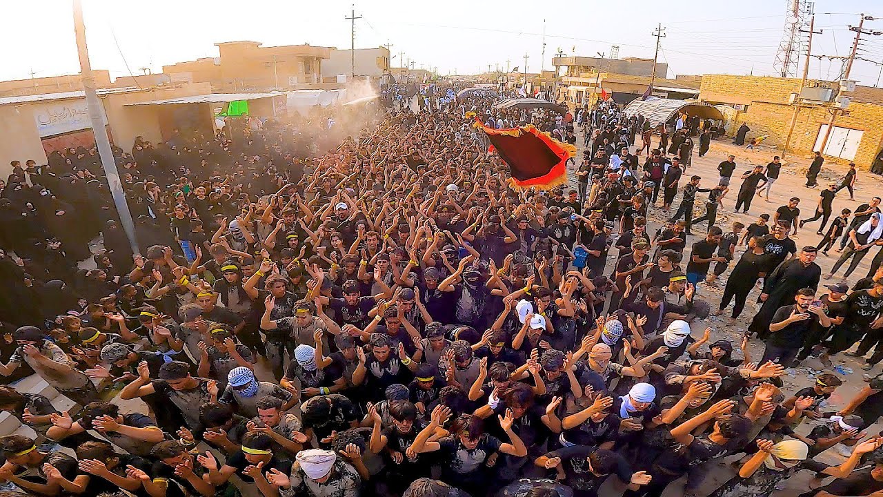 اريد الرايه || سلام الركابي ||استعراض مهيب لموكب عطاشى الطف يوم السابع من محرم الحرام  1444هــــــ