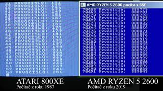 ATARI 800XE versus AMD RYZEN 5 2600