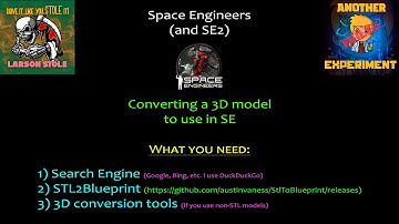 Tutorial - Space Engineers - 3D models to Blueprint