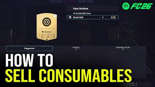 EA FC 26: How to Sell Consumables on Transfer Market in Ultimate Team