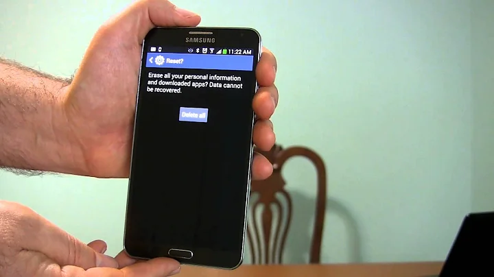 Galaxy Note 3- How to Factory Reset in Software