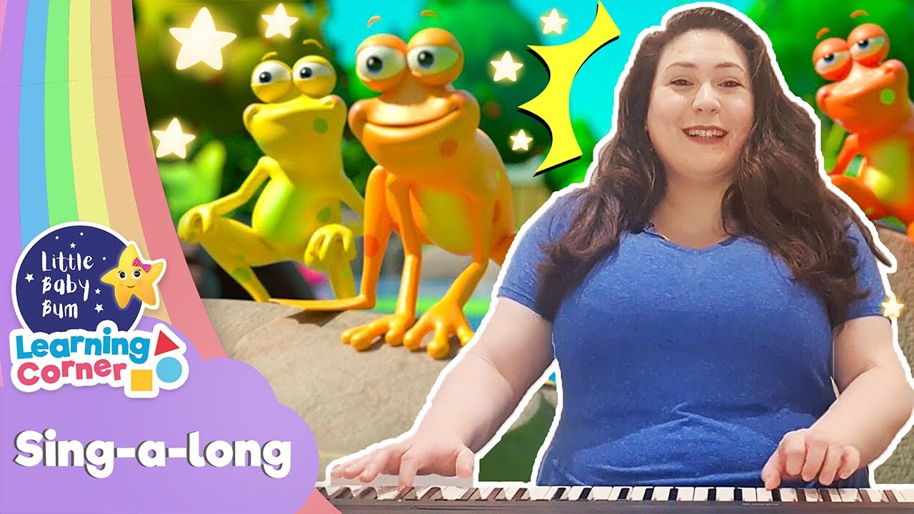 5 Little Speckled Frogs | Sing Along Corner | Learning Videos For Kids ...