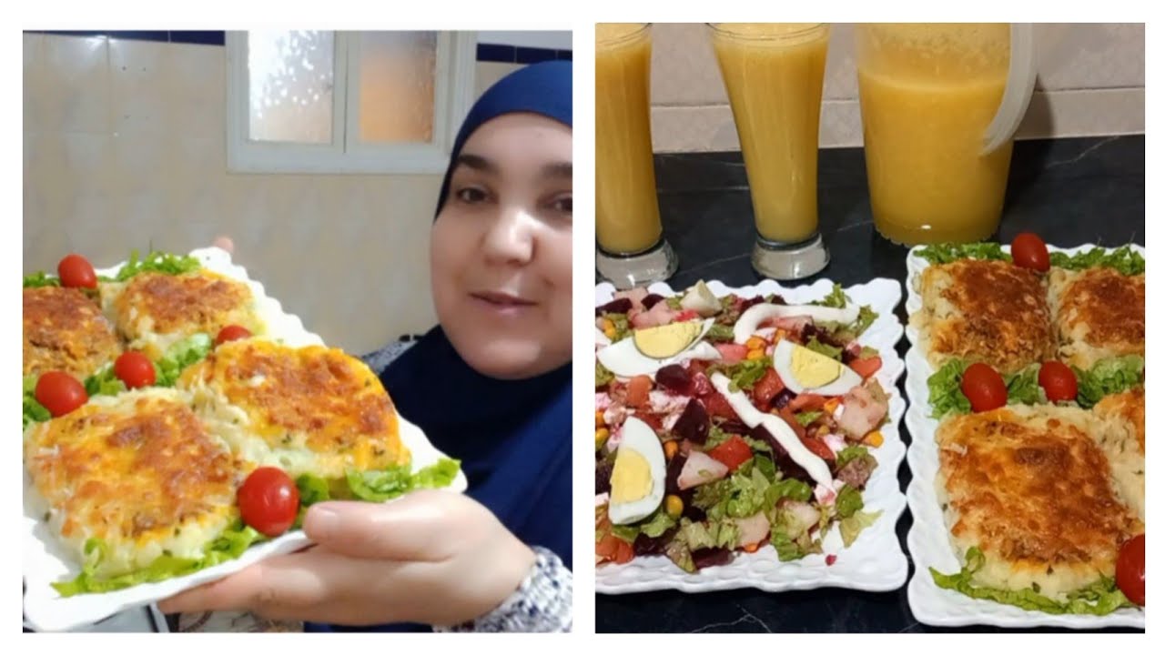 اليوم طيبت فالفران الجديد جربت فيه هاد البطاطة معمرة بالكفتة جات فيةواعرة😋