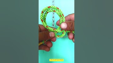 Trick for tying a chain to a rope#dailylifehacks #hacks #tricks #tips #knot #knotting #shorts #diy