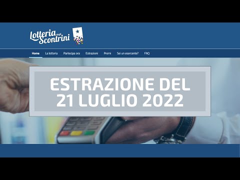 Lotteria degli scontrini, estrazione del 21 luglio 2022: i biglietti vincenti