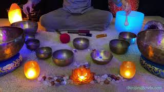 Amazing Sound Bath with the Best Tibetan Singing Bowls in the world, Healing, Relaxation, Sleep