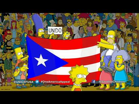 Video: The Simpsons In Solidariteit Met Puerto Rico