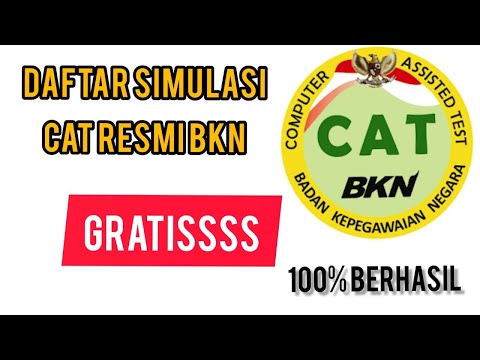 Cara daftar simulasi ujian CAT CPNS resmi dari BKN I GRATISSS