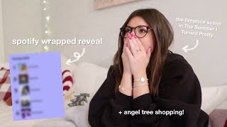 spotify wrapped, angel tree shopping, & book talk — vlogmas day 3
