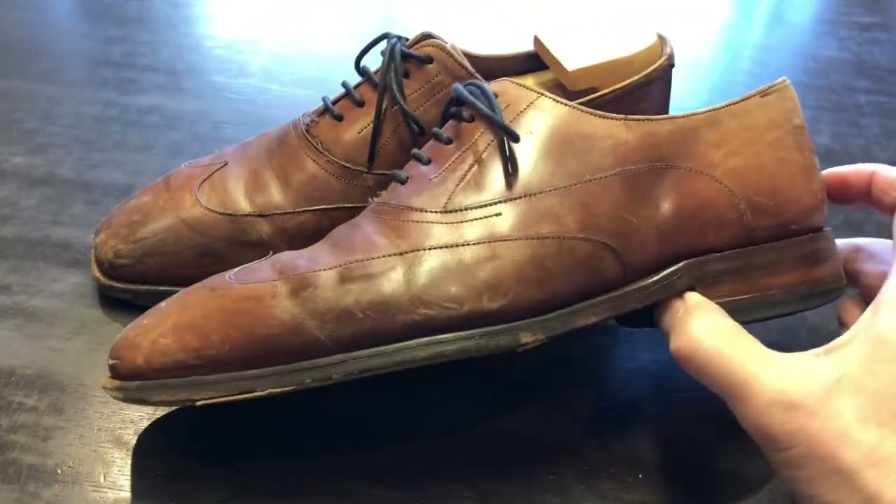 私の持っている靴の同モデルを靴クリーニングと靴修理(前編)