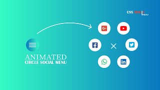 Animated Circle Social Menu | Code Effect