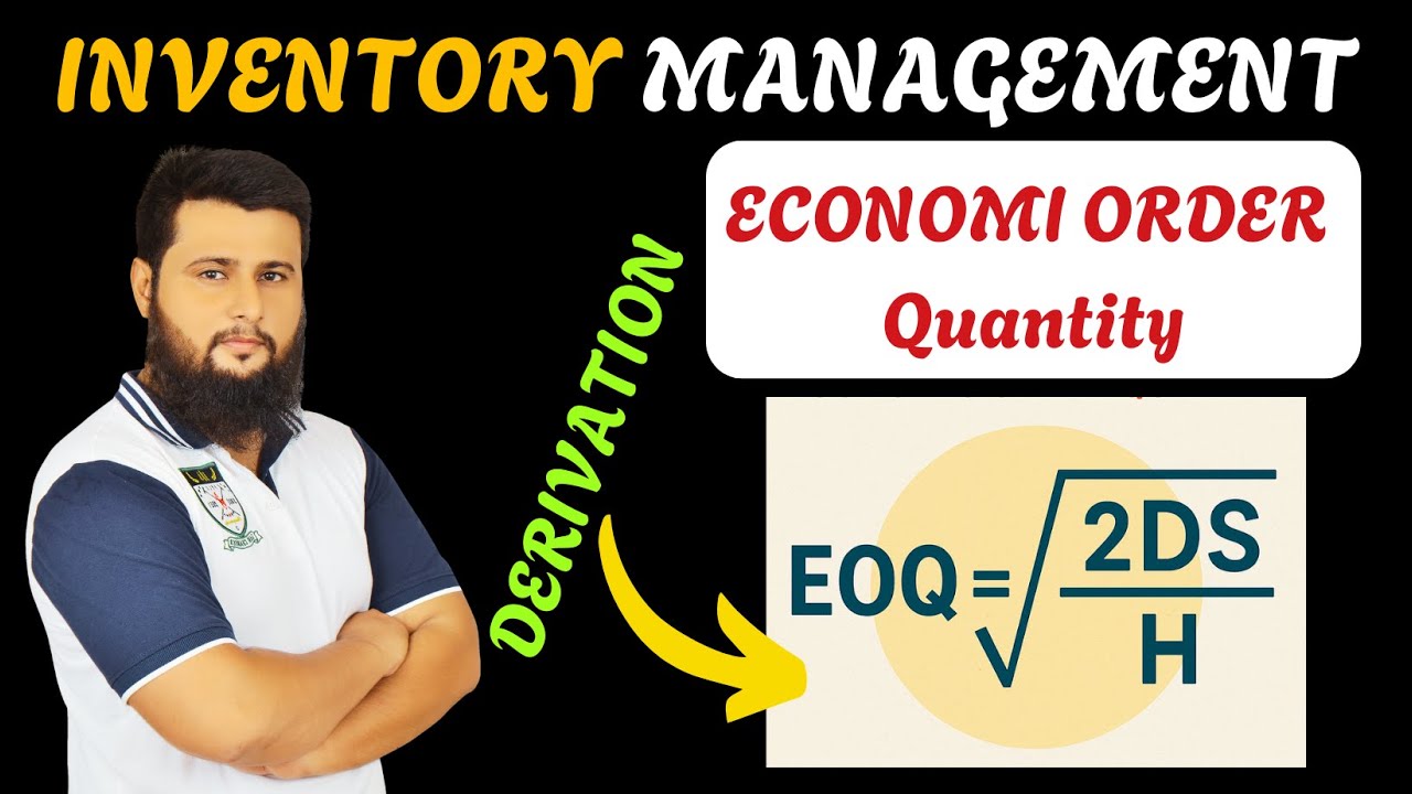 Lecture # 1 | Inventory Management | Economic Order Quantity | AMA ...