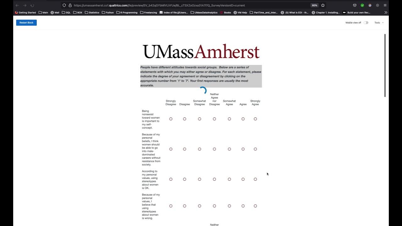 Qualtrics Question Layouts Matrix and Graphic Slider and Importing