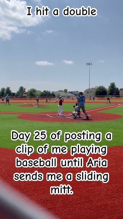 Day 25 of posting a clip of me playing baseball until Aria sends me a