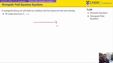 ZEIT3220 - Lecture 09a - Waveguide Field Equations