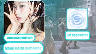 LE SSERAFIM [NEED YOUR COMPANY] LINE DISTRIBUTION 