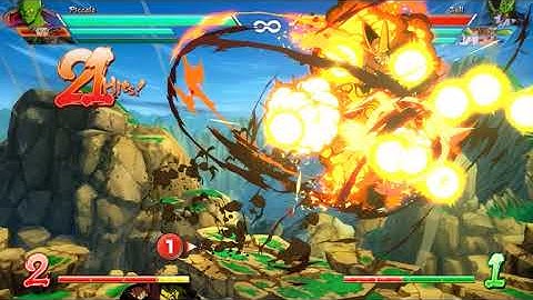 Piccolo midscreen Hellzone Grenade - Homing Blast setup [DBFZ]