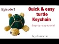 Turtle Keychain Tutorial | 30 Days Keychain Series | BSR Crochet