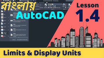Limits and Units in AutoCAD Bangla Tutorial | Lesson 1.4 | CAD Builder