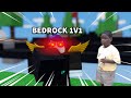 We did a 1V1 with BEDROCKS (Roblox Bedwars)