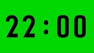 22 Minute Countdown Timer Chroma Key / No Sound