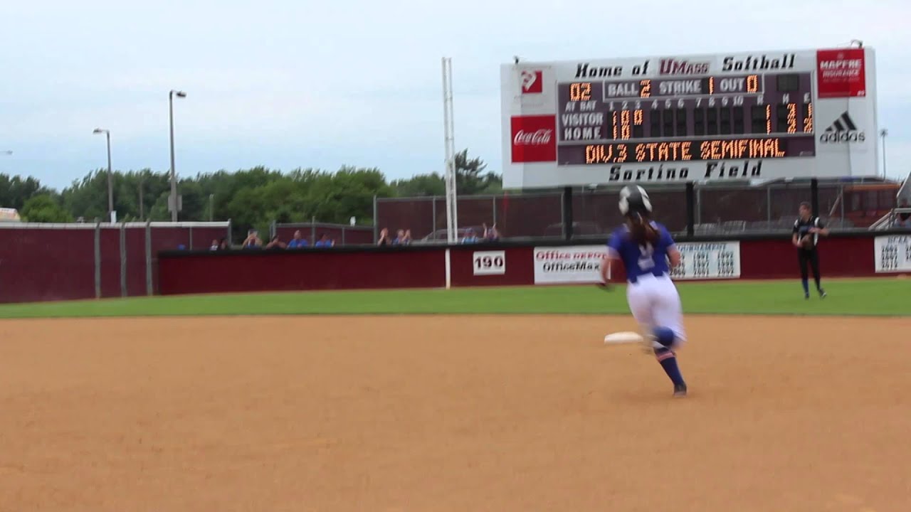 Jenna Putala hits home run for Turners Falls softball in state