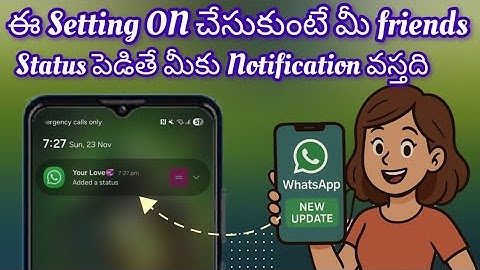 Whatsapp New update |How to Turn On Notifications for Whatsapp Status|