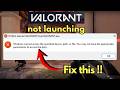 Valorant Windows cannot access the specified device path or file
