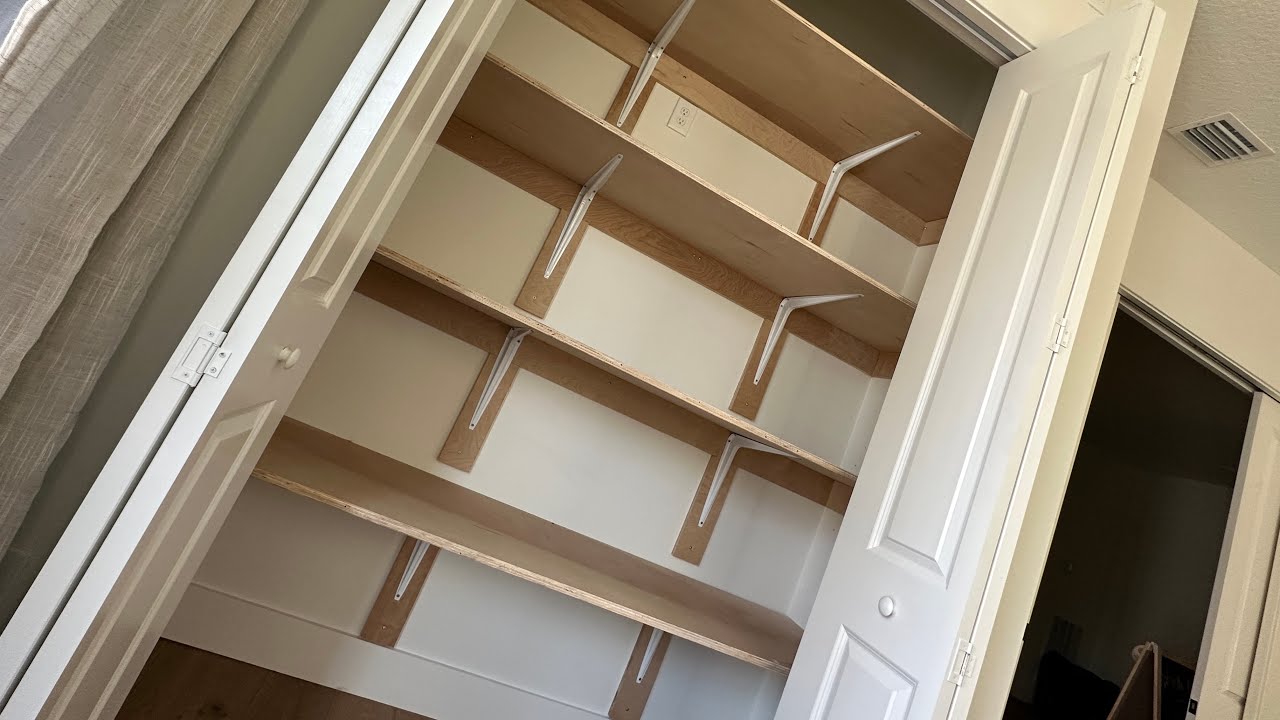 How to Build Plywood Shelves in a Closet
