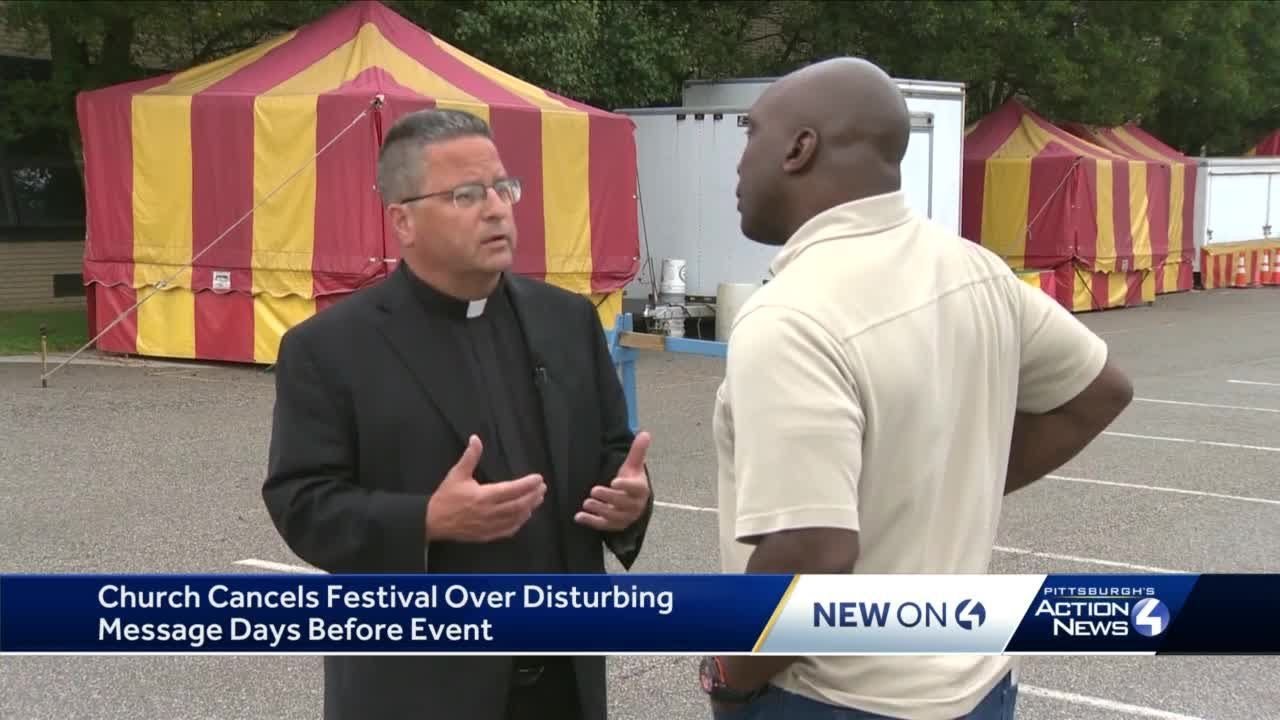 Scott Township church festival canceled after 'disturbing letter'