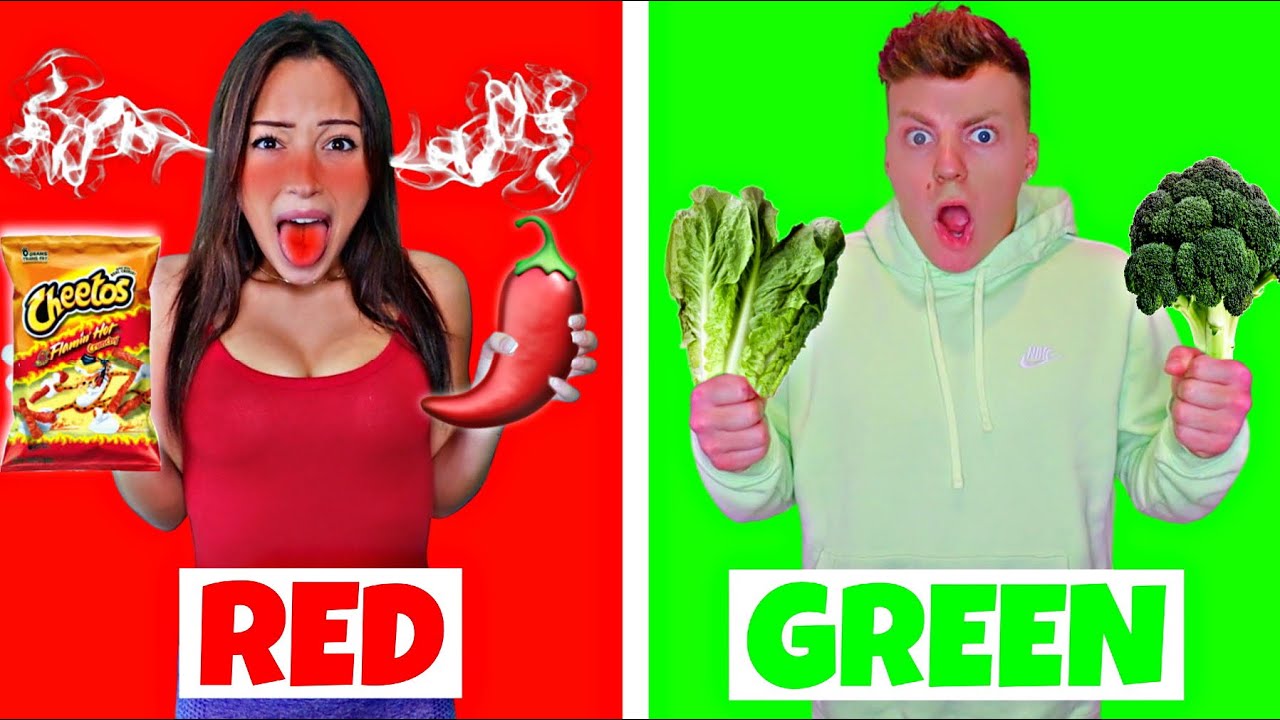 Eating Only ONE Color Food For 24 Hours!