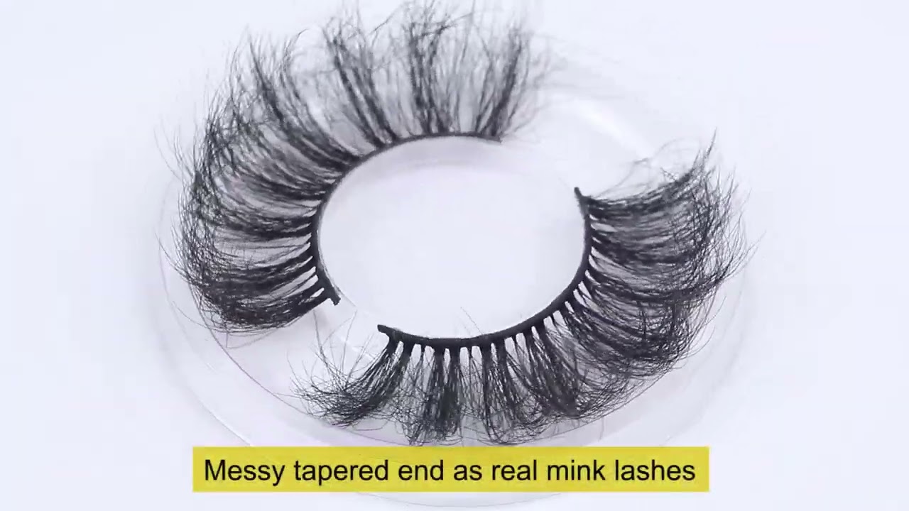 25mm Faux Mink Eyelashes LBW Serries  which Mimic Real Mink Fur Lash. Vegan and Cruetly Free